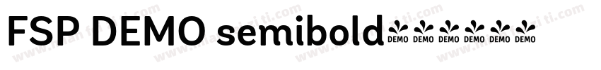 FSP DEMO semibold字体转换